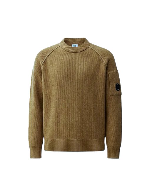 chenillecotton crewneck lens sweater C.P. COMPANY | 21CMKN196A-005558G340 ERMINE